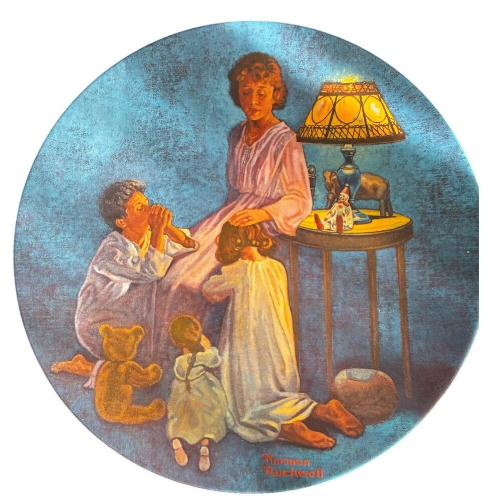 Norman Rockwell 1981 Mother’s Blessing Collector Plate Second Edition
